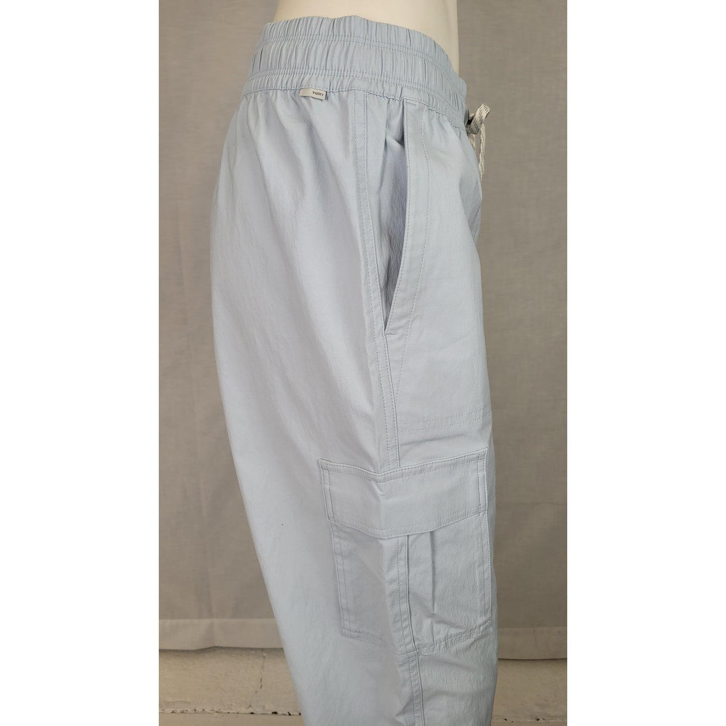 Vuori Blue Birch Jogger Pant Cargo Pockets Elastic Drawstring Women's Sz S NWT