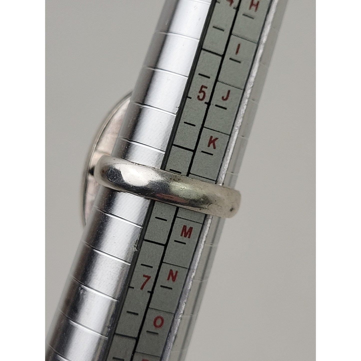 Sterling Silver Large Oval Yellow Bumble Bee Jasper Ring | Sz 6