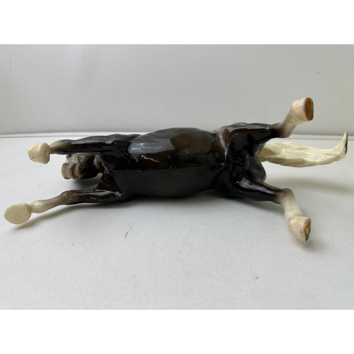 Vintage Breyer "King" Fighting Stallion #34 Glossy Charcoal Figurine