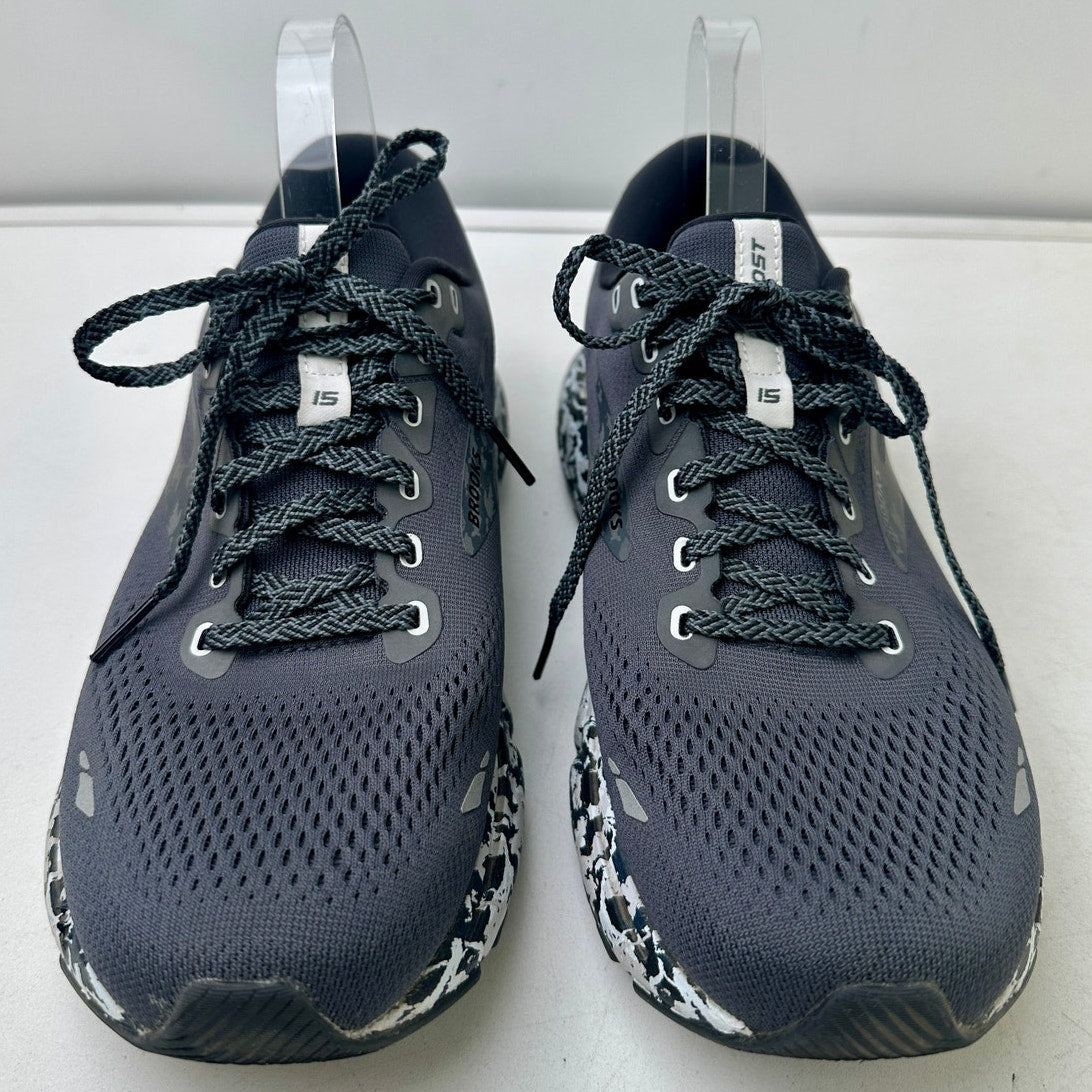 Brooks Ghost 15 Running Sneakers Ebony/Black/Oyster Women's Sz 11