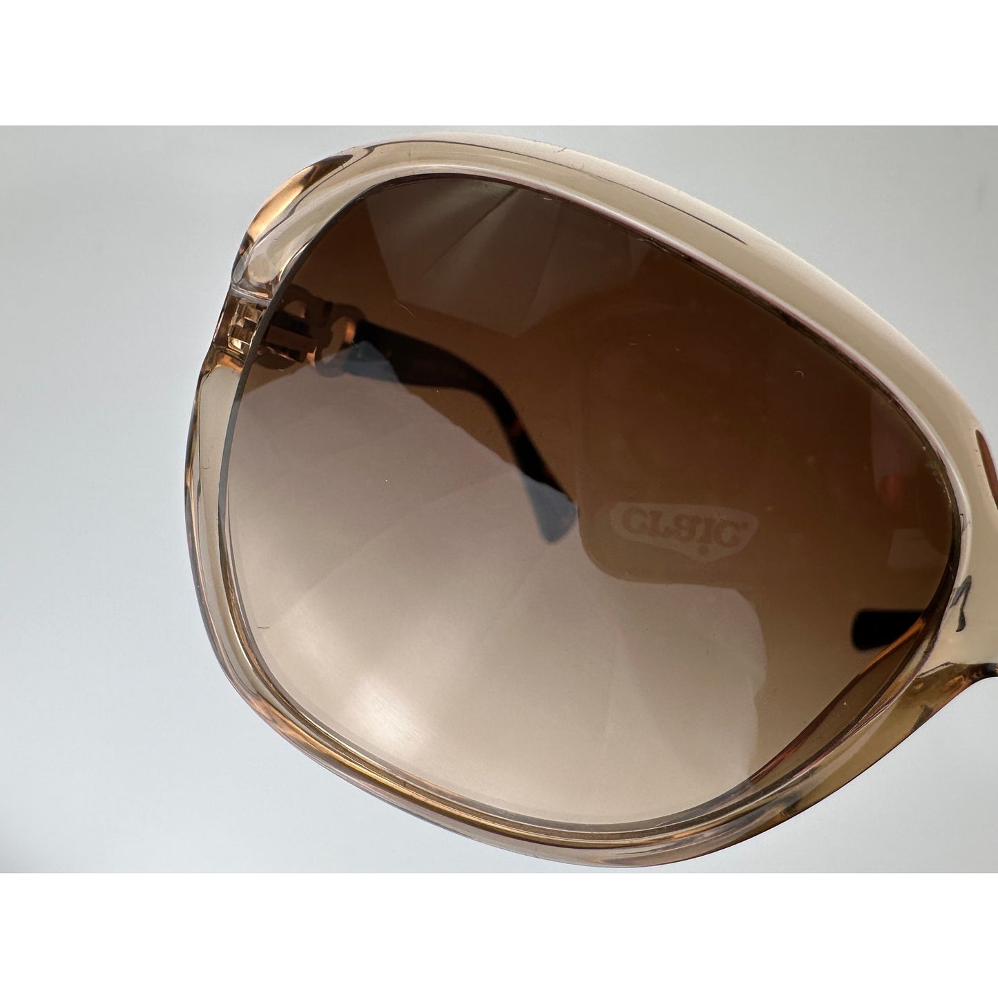 Coach HC8145 Kissing C Translucent Nude Butterfly Sunglasses