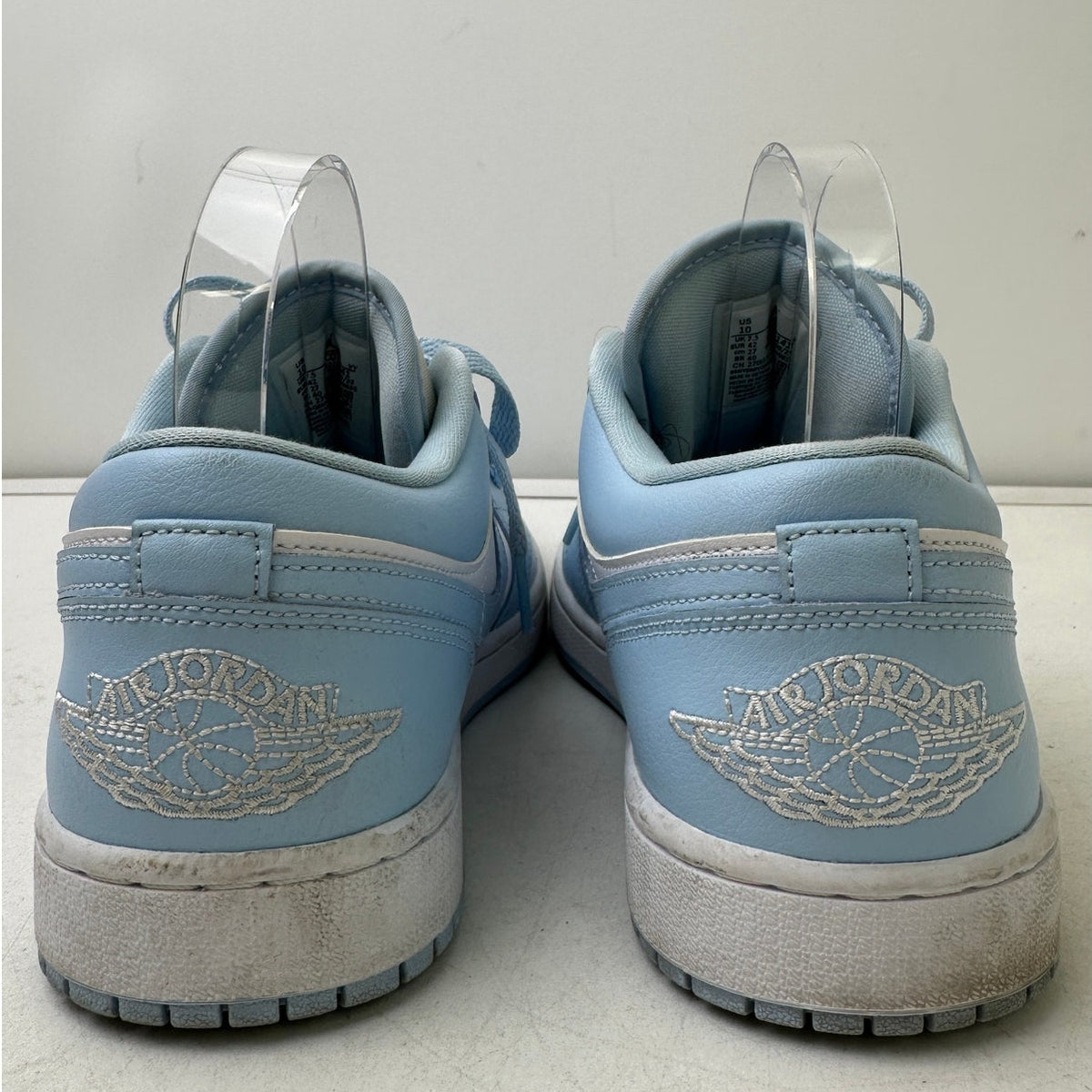 Nike Air Jordan 1 Low Ice Blue / Aluminum Sneakers Women's Sz 10
