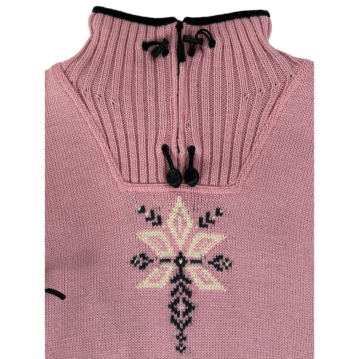 Dale of Norway Windstopper Pink Fair Isle Wool Sweater Women's Sz S