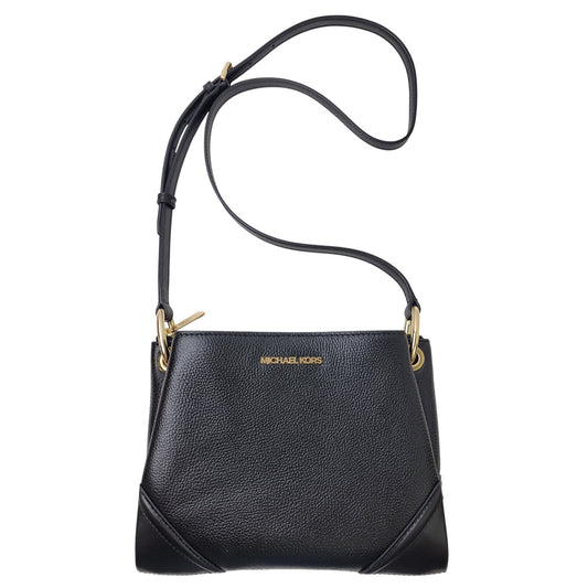 Michael Kors Nicole Medium Crossbody Leather Purse Gold-Tone Hardware EUC