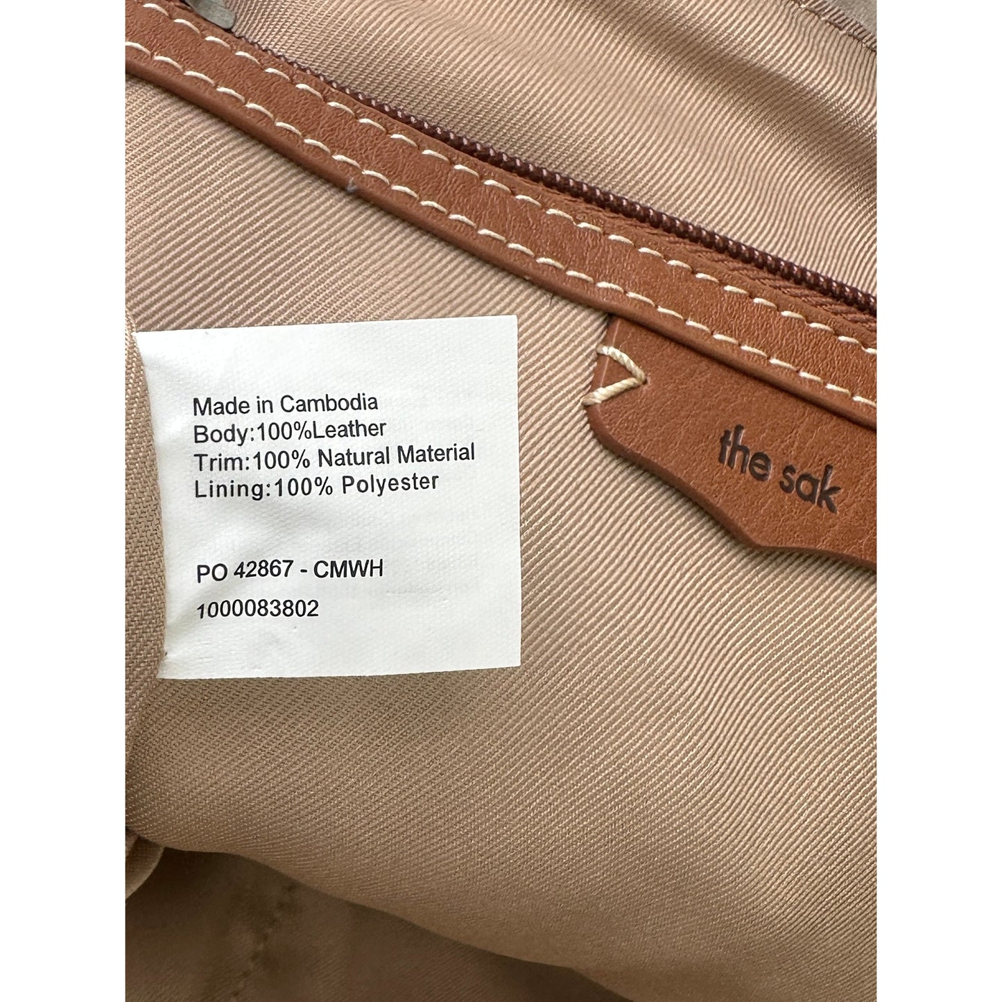 The Sak Los Feliz Large Sand Leather Tote Bag
