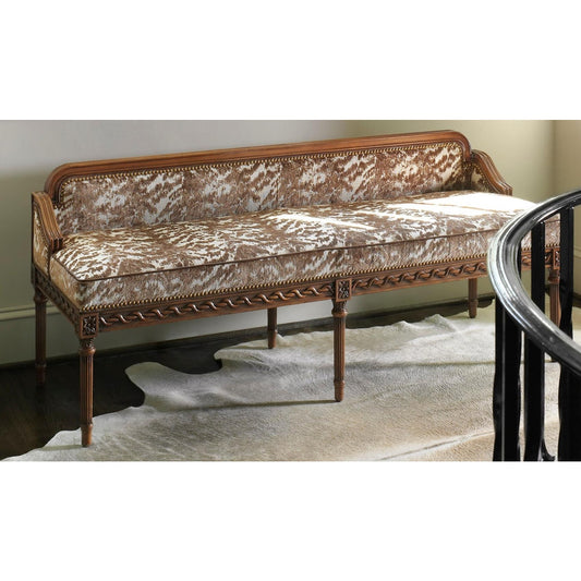 Hancock & Moore Drake Bench Accent 088 | 61" W x 21" D x 25" H | MSRP: $4000+