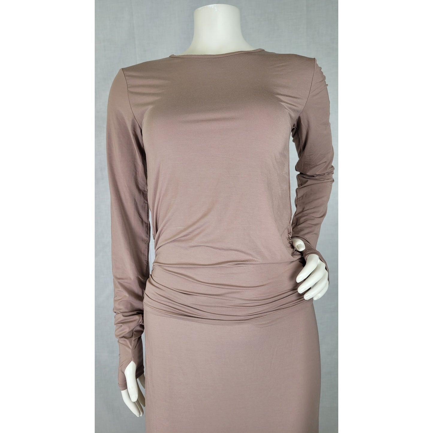 Splendid SunSoft UPF 50+ Midi Skirt & Long Sleeve Tee Set Sz M NWT
