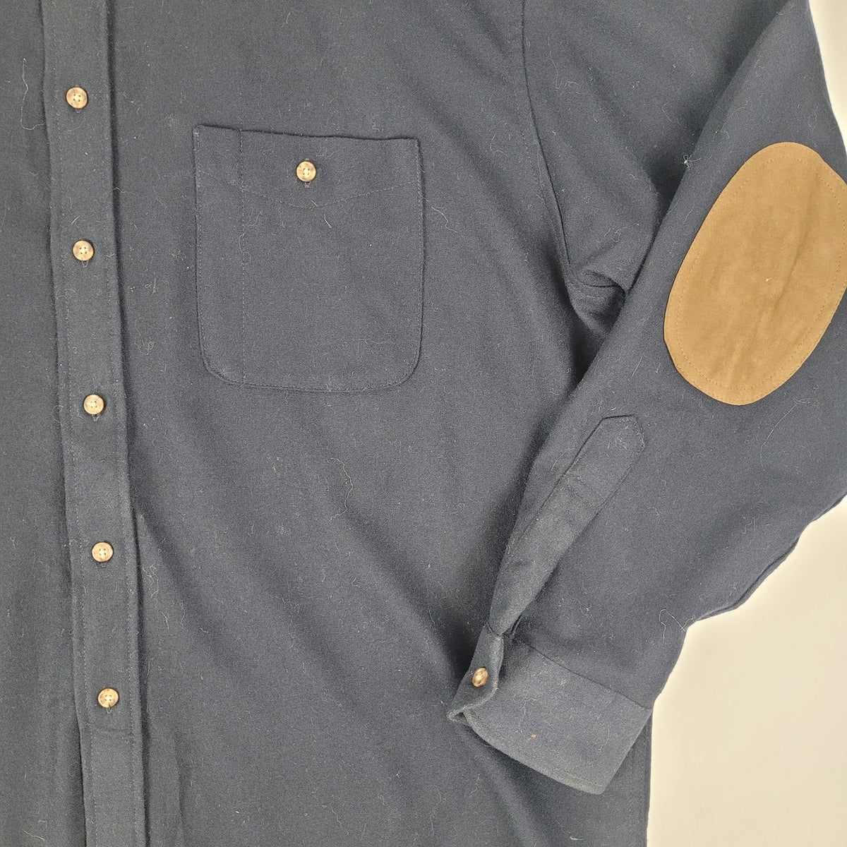 Vintage Pendleton Men's Elbow-Patch Trail Shirt 100% Wool Men's Sz XXL