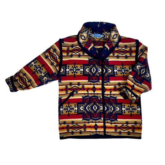 Vintage Justin Kraff Reversable Southwestern Blanket Coat Women's Sz XL