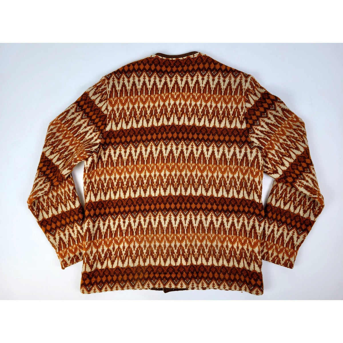 VTG 1970s Iceland Jersey Modeller 100% Wool Cardigan Made in Sweden Men's L