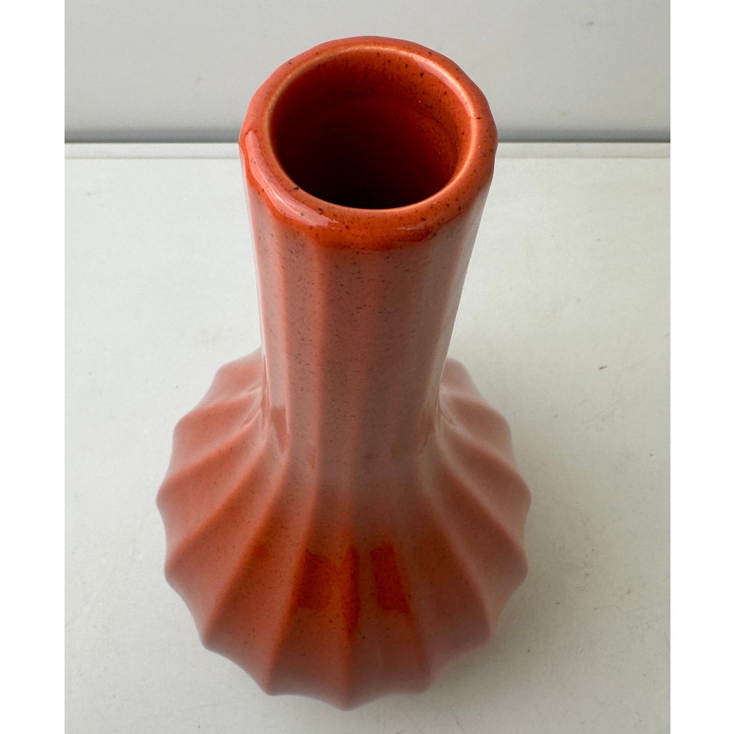 Vintage Royal Haeger Mid-Century Modern Orange Pottery Vase