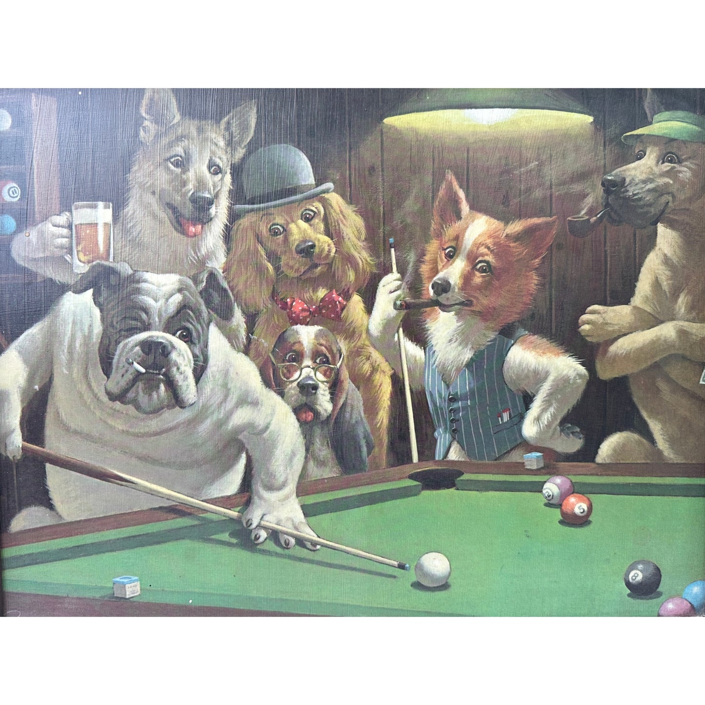 Arthur Sarnoff "The Hustler" Vintage Framed Art Print