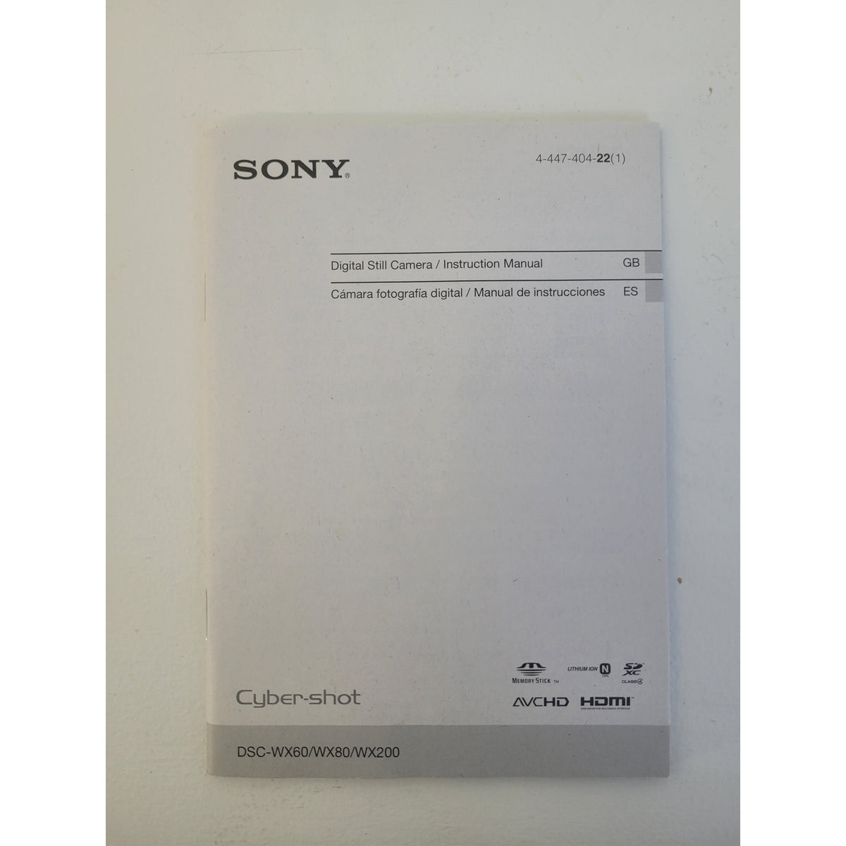 Sony Cyber-Shot DSC-WX80 Digital Camera Kit w Power Adapter & Original Box