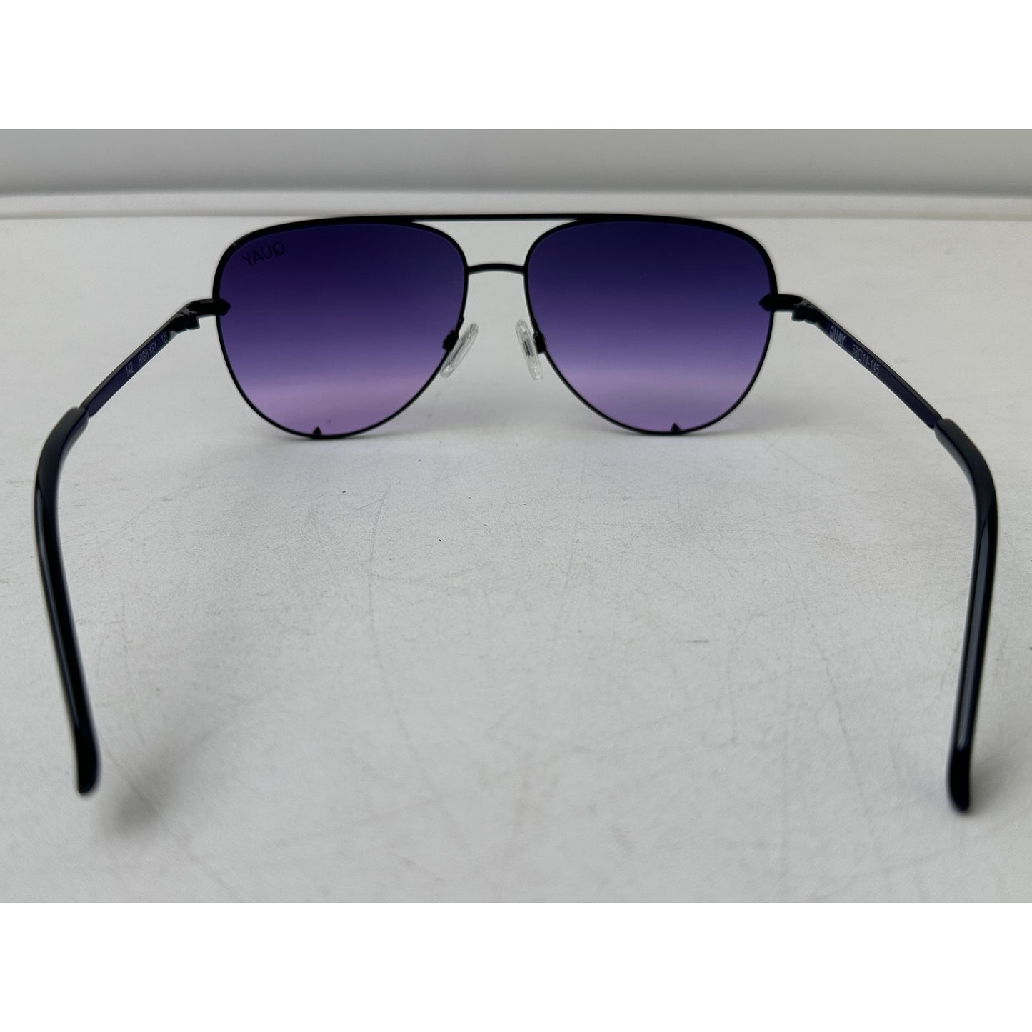 Quay Australia High Key Purple Gradient Lenses Aviator Sunglasses
