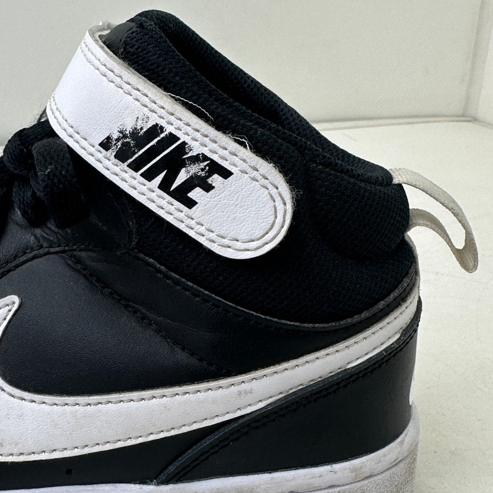 Nike Court Borough Mid 2 Black/White Sneakers Youth Sz 6.5