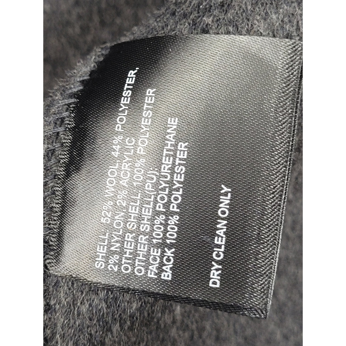 Tahari Double Face Wool-Blend Coat in Charcoal Grey Wide Collar Belted Sz XS NWT