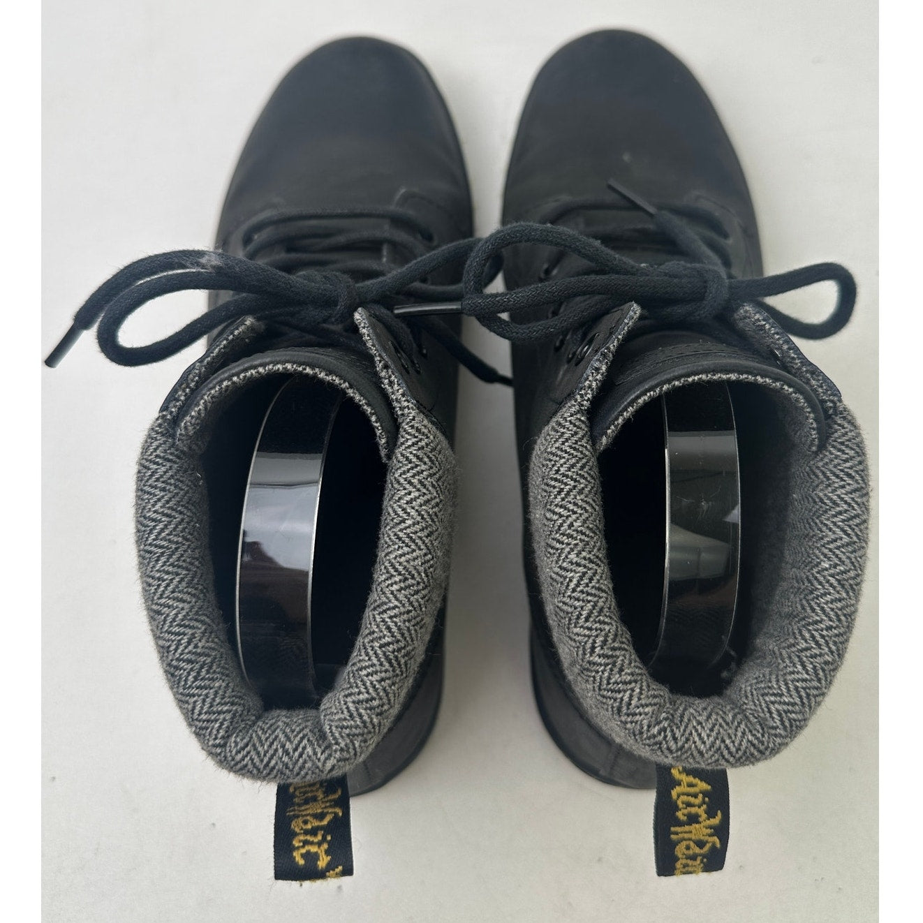 Dr. Martens Maelly Black Leather Boots Women's Sz 9