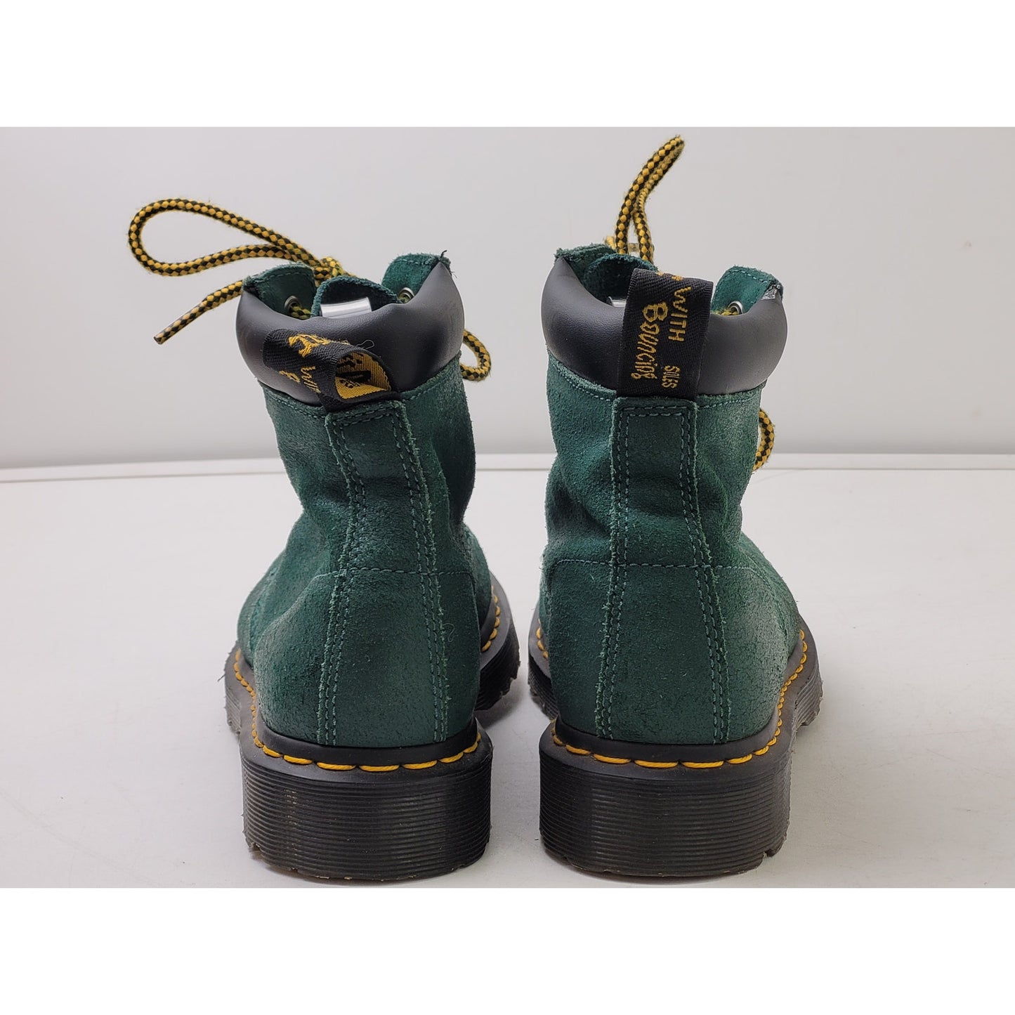 Dr. Martens 939 Ben Six-Eye Combat Boots Green Suede Sz 39 (8/8.5)