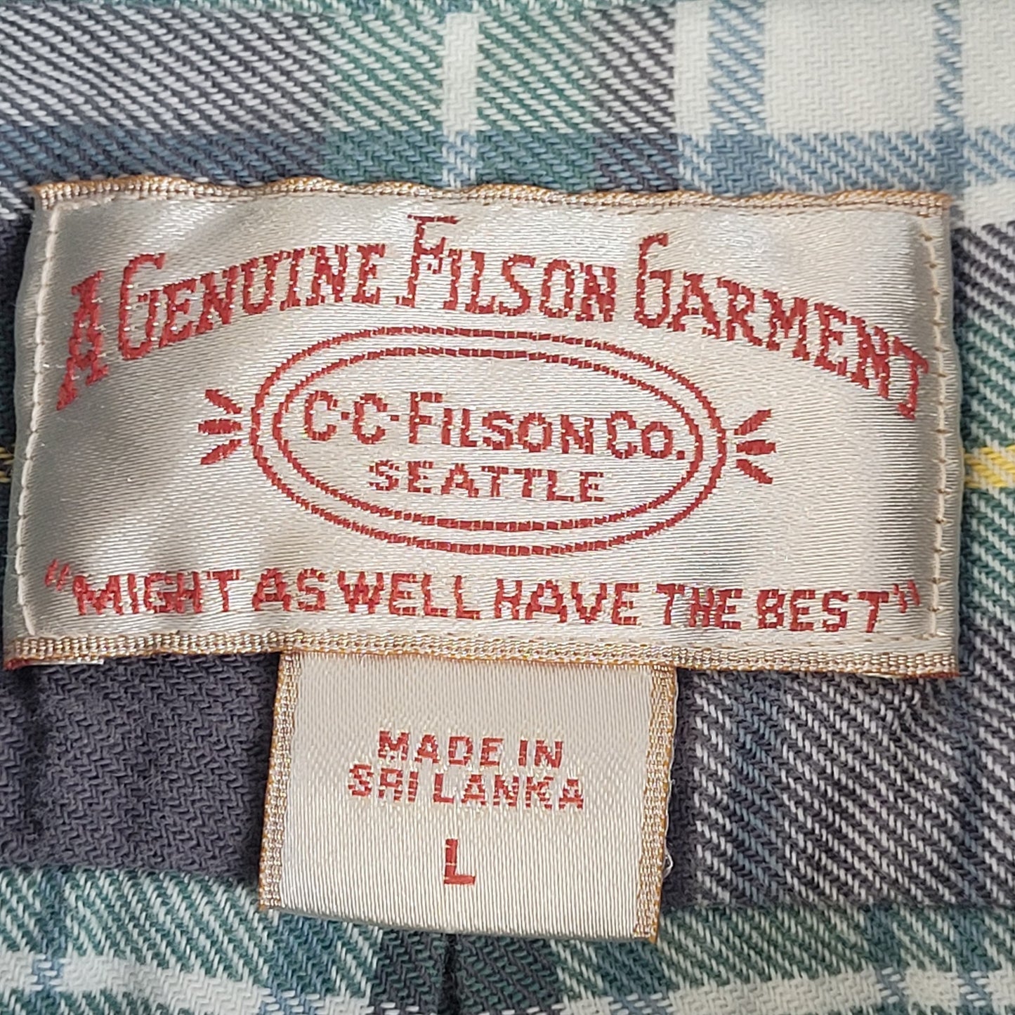 Short Sleeve Alaskan Guide Shirt | Green & Black Plaid | Men's Sz L