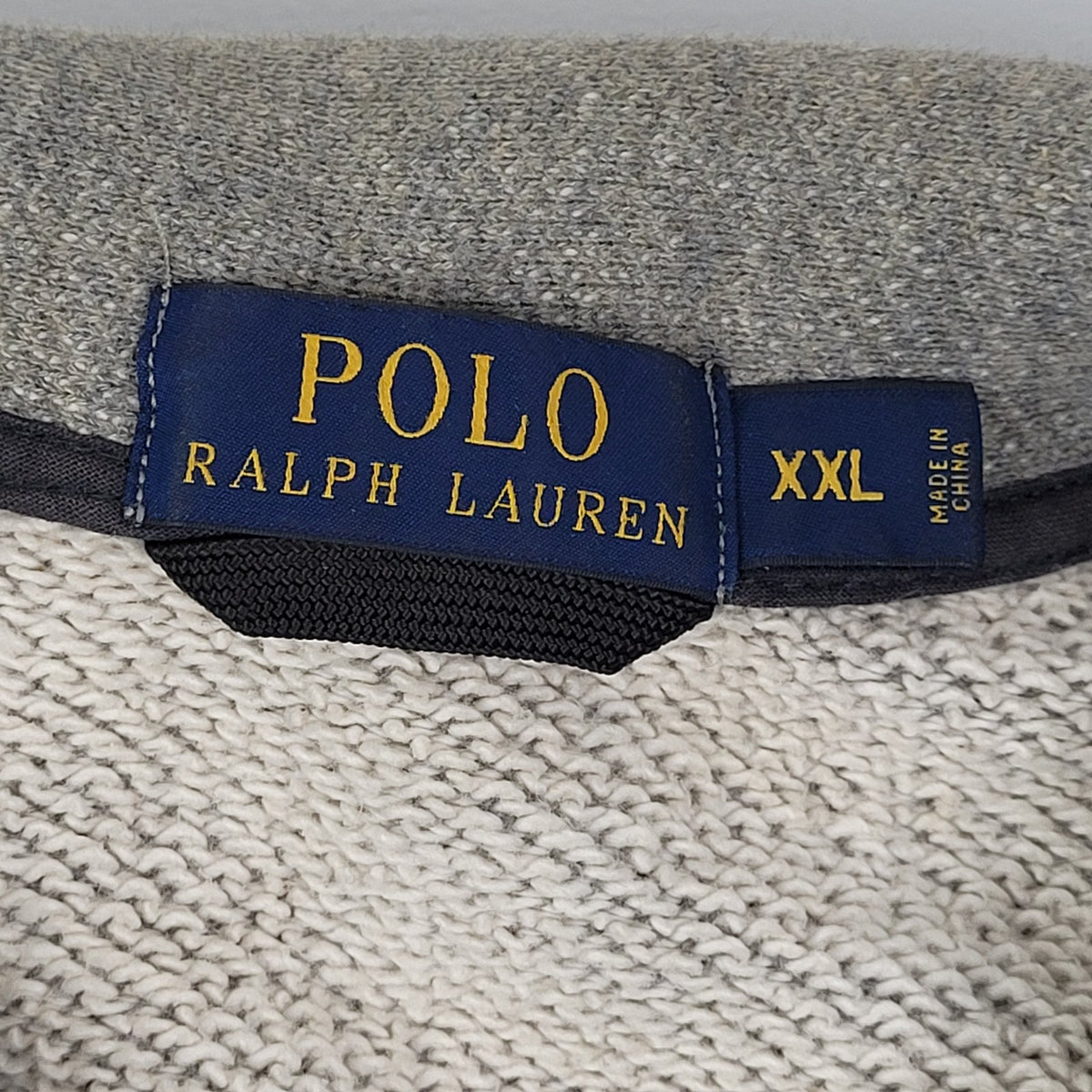 Polo Ralph Lauren Athletic Club Grey Varsity Jacket Sweatshirt Men's Sz XXL