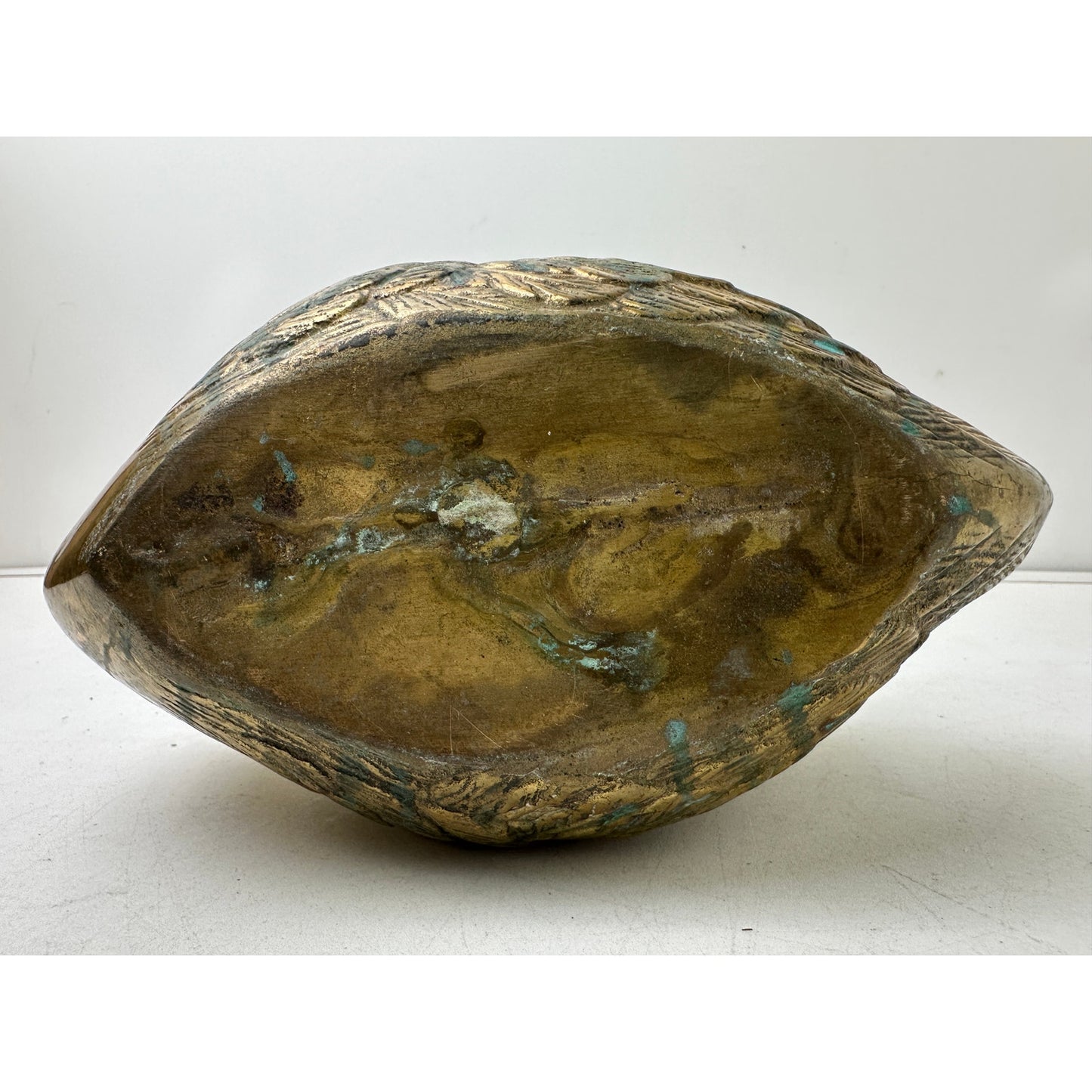 Vintage Mid-Century Brass Swan Planter