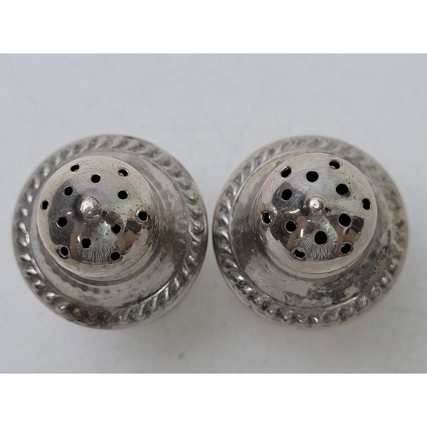 Vintage Sterling Silver Salt & Pepper Shaker Set | 2 1/4" Tall