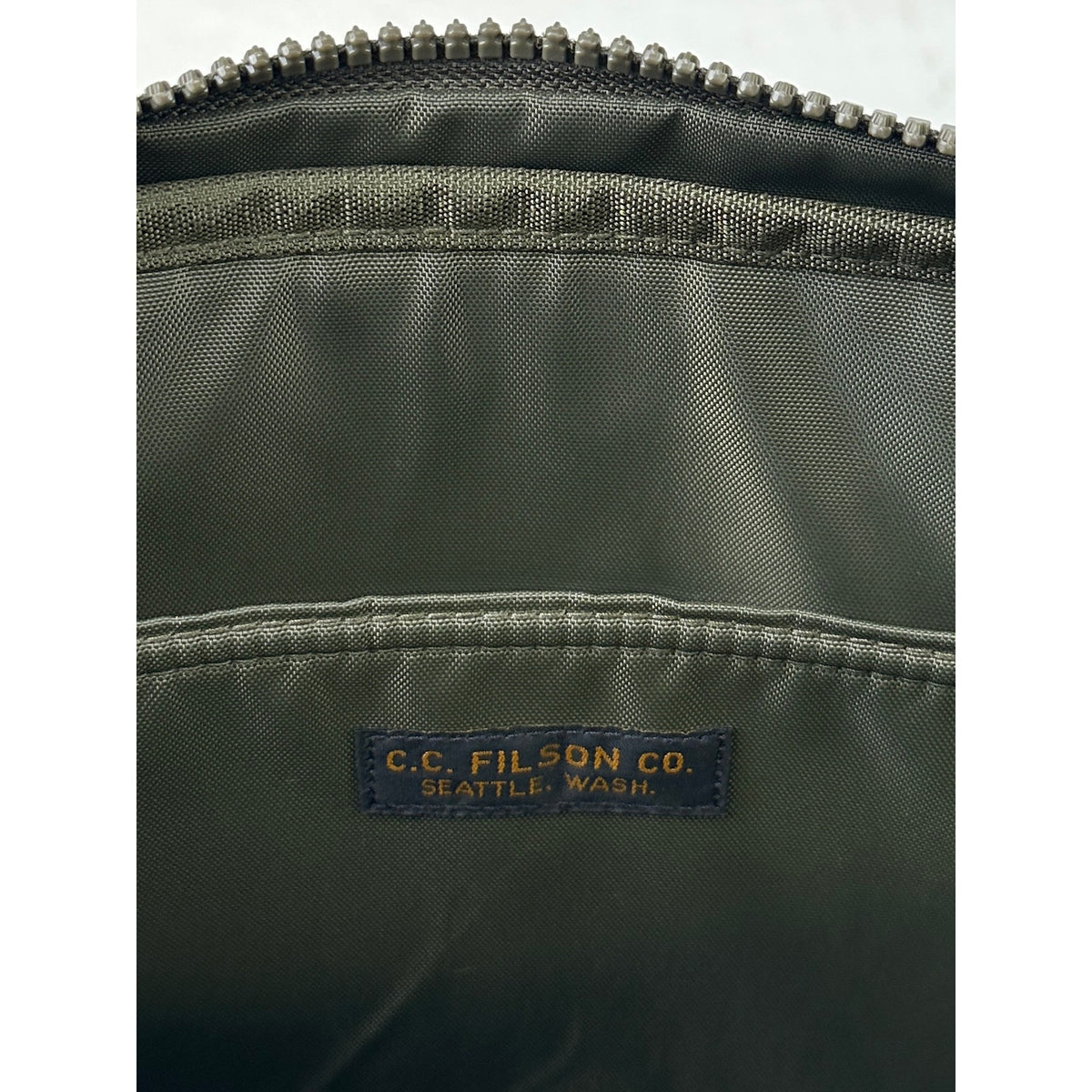 Filson Ripstop Nylon Surplus Green Compact Briefcase