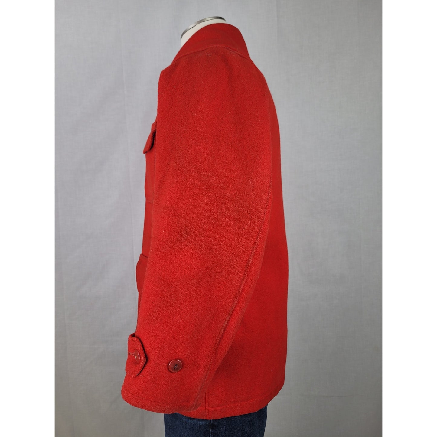 1940-50s Woolrich Red Wool Hunting Jacket Men's Sz 38 (M)