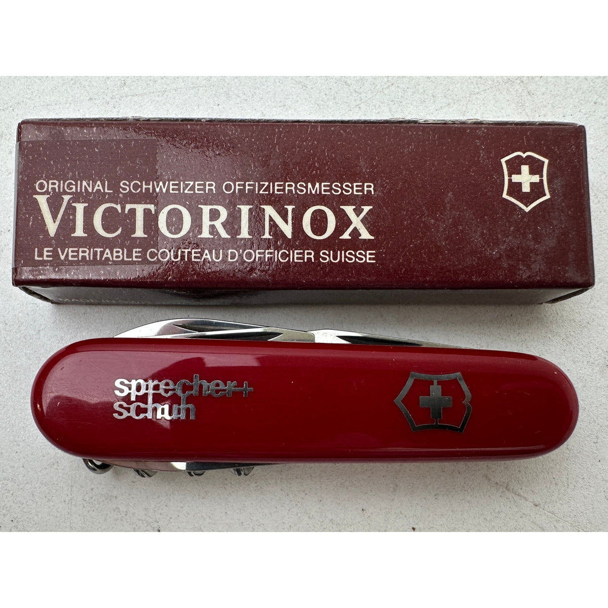 Vintage Knife Lot: Victorinox Boxes, Leatherman e303, SOG Pouch & Barlow