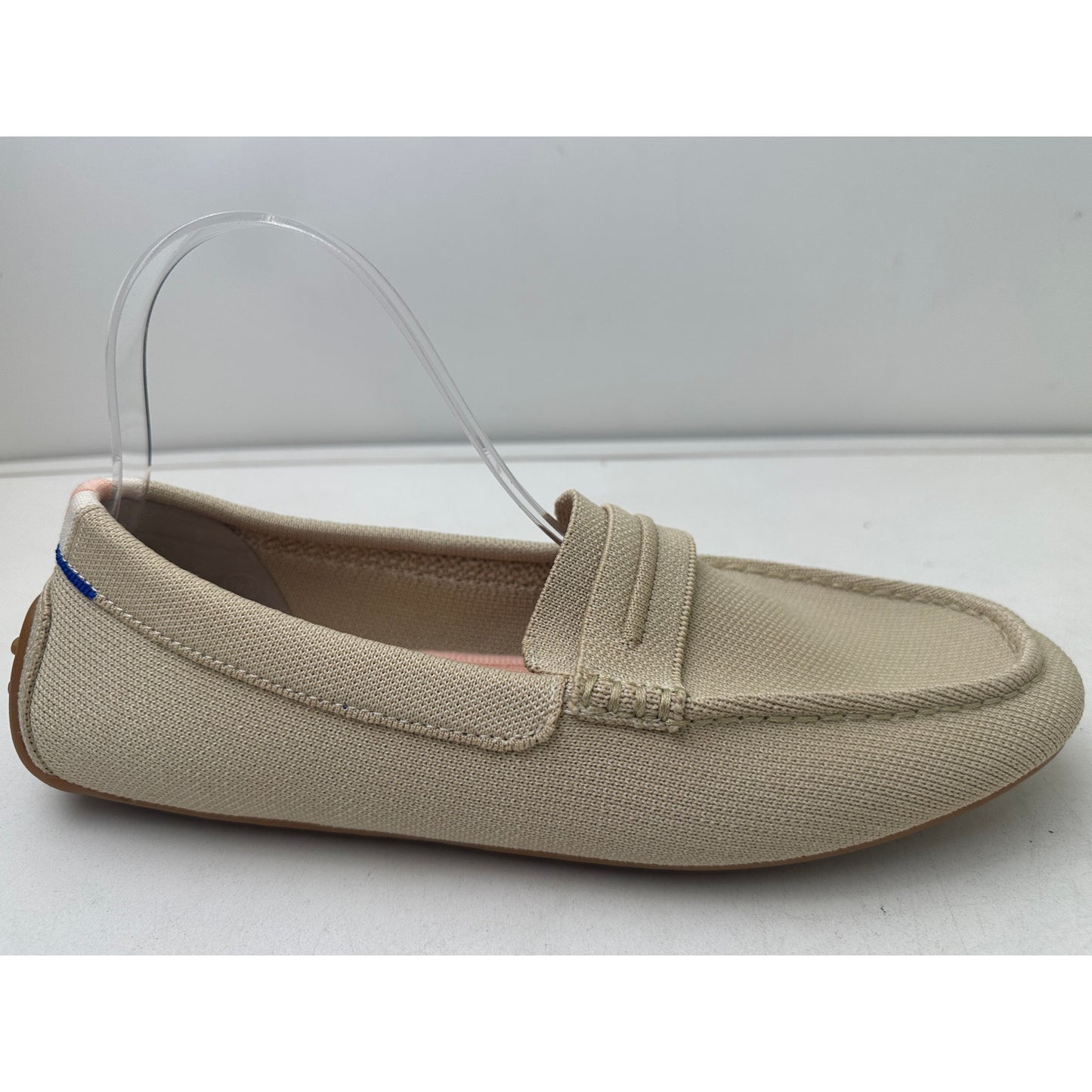 Rothy's The Driver Beige Knit Slip-On Loafers Women's Sz 10.5