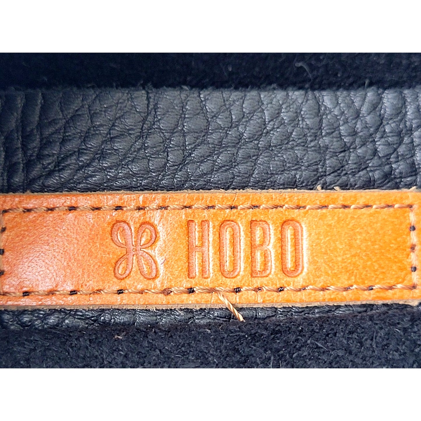Hobo Black Leather Fringe Foldover Crossbody Purse Boho Western Style
