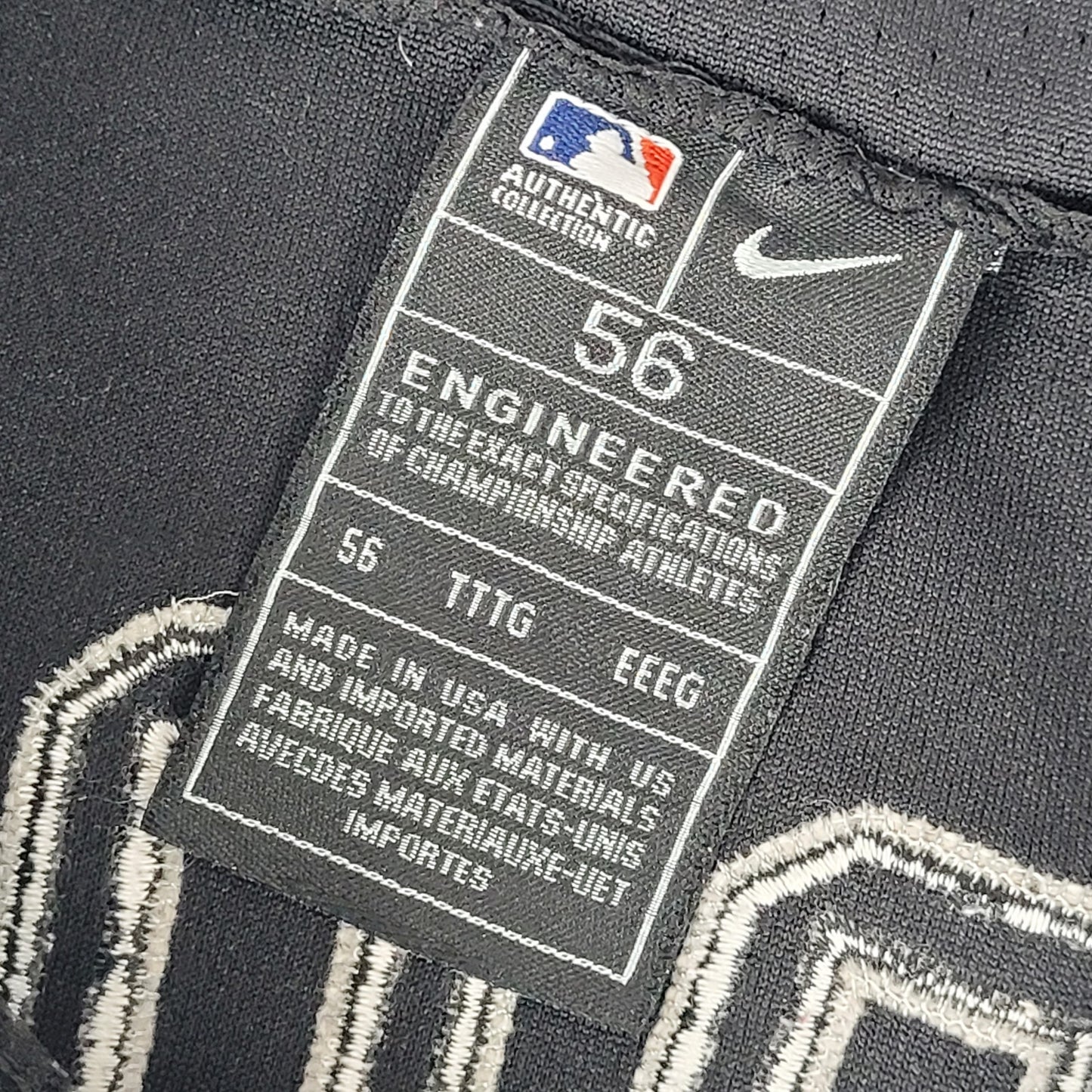 Nike Chicago White Sox Black Jersey #45 Michael Jordan Men's Sz XL