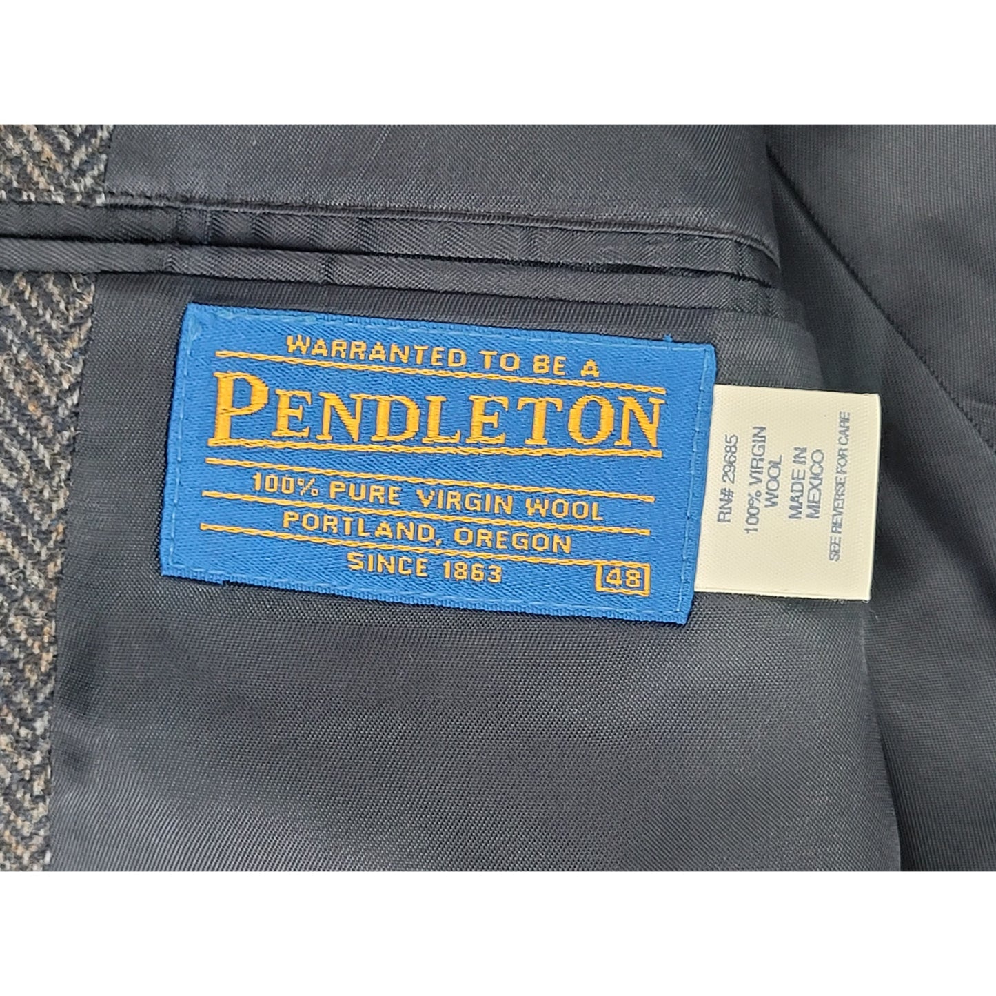 Vintage Pendleton Wool Ranchman Sport Coat Men's Sz 48 NWT