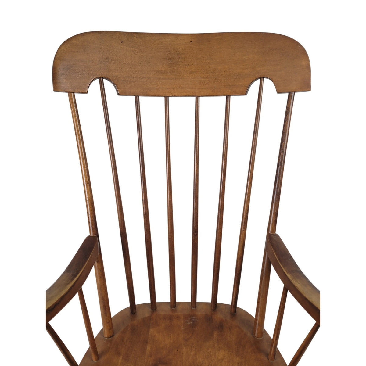Vintage MCM Tell City Hard Rock Maple Rocking Chair | Andover Finish