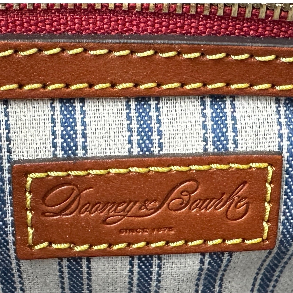 Dooney & Bourke Red Nylon Wayfarer Zip Crossbody Bag