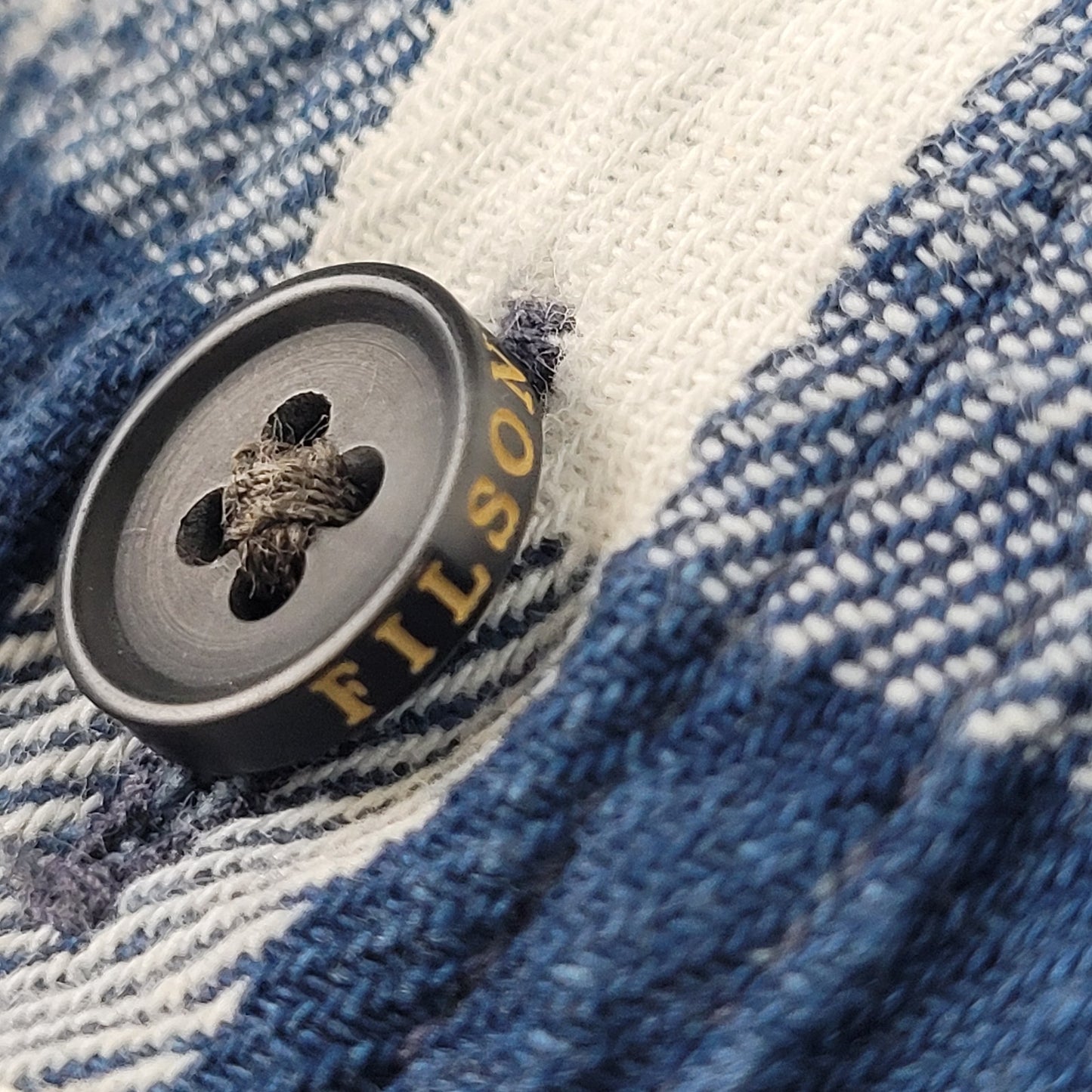 Short Sleeve Alaskan Guide Shirt | Blue & White Plaid | Men's Sz L