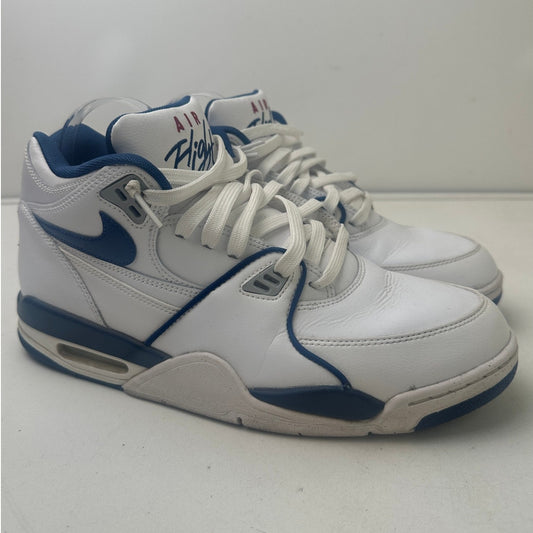 Nike Air Flight 89 White Dark Royal Blue Varsity Red Sneakers Men's Sz 10.5