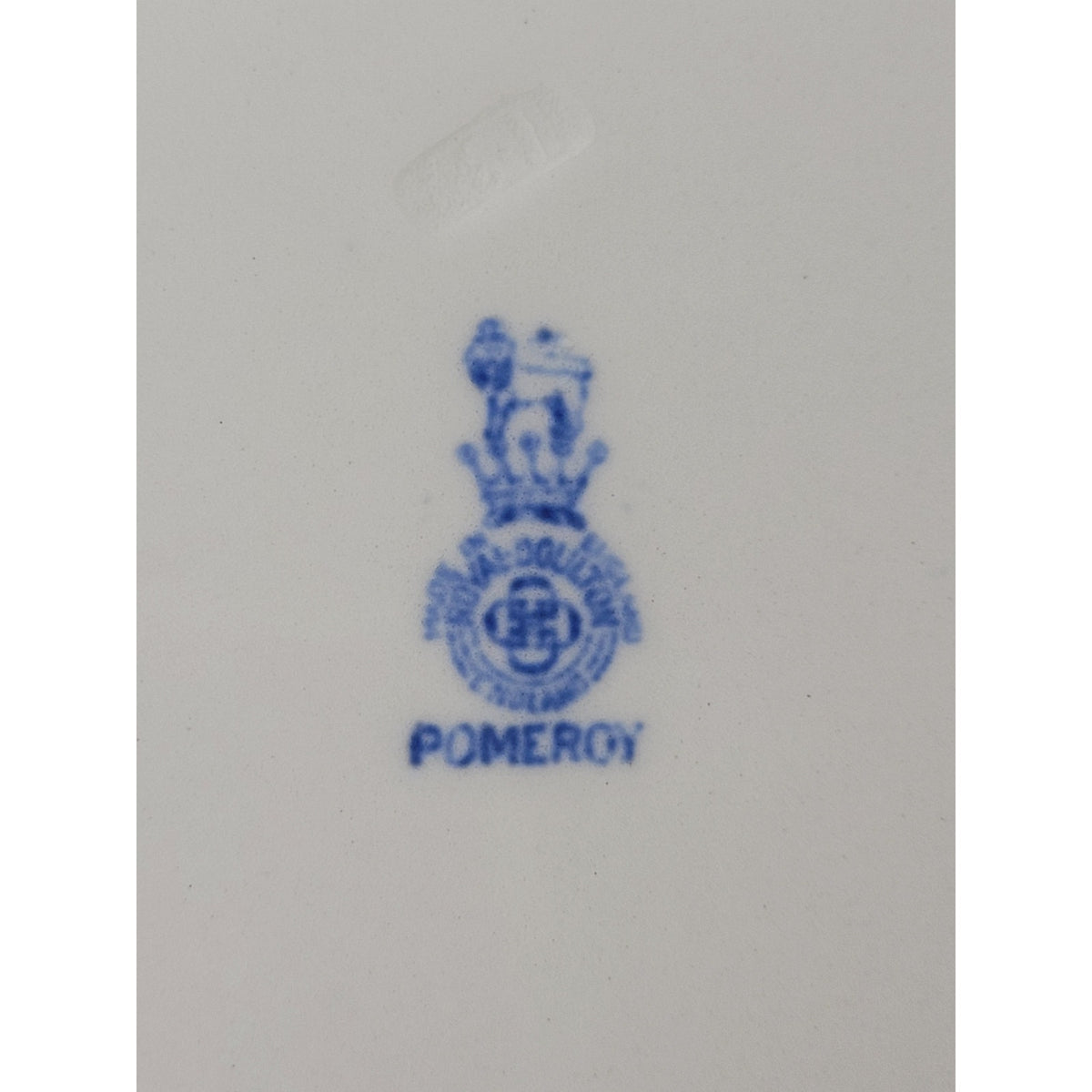 Vintage Royal Doulton Blue & White Pomeroy Pattern D6323 Dinner Plate Set of 5