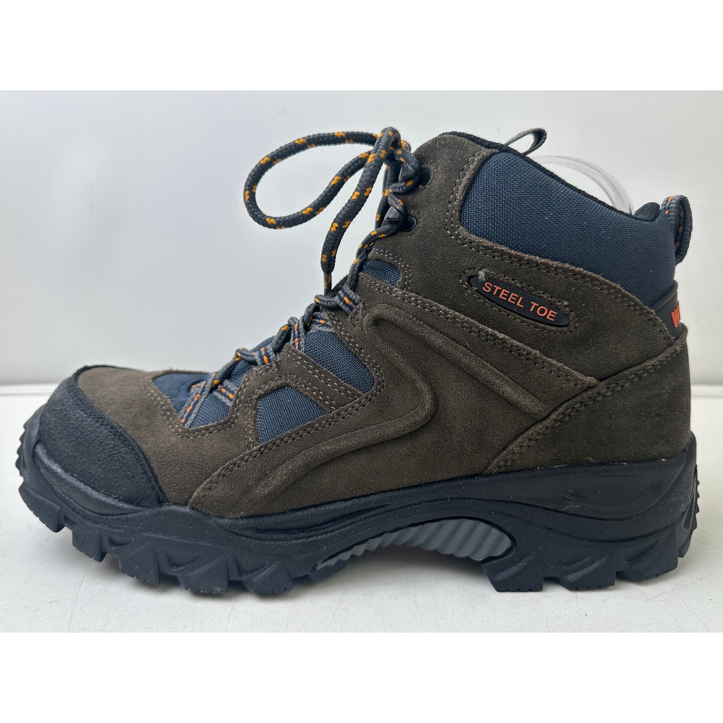 Wolverine Brighton Pewter/Navy Steel Toe Hiker Work Boots Men's Sz 9