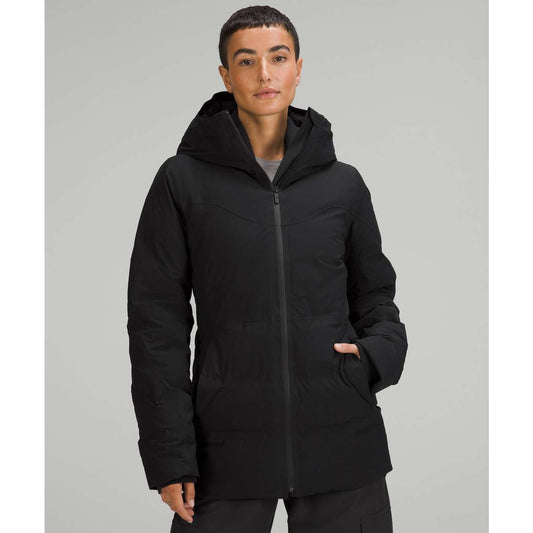 Lululemon Black Sleet Street Jacket Goose Down Puffer Women's Sz 10