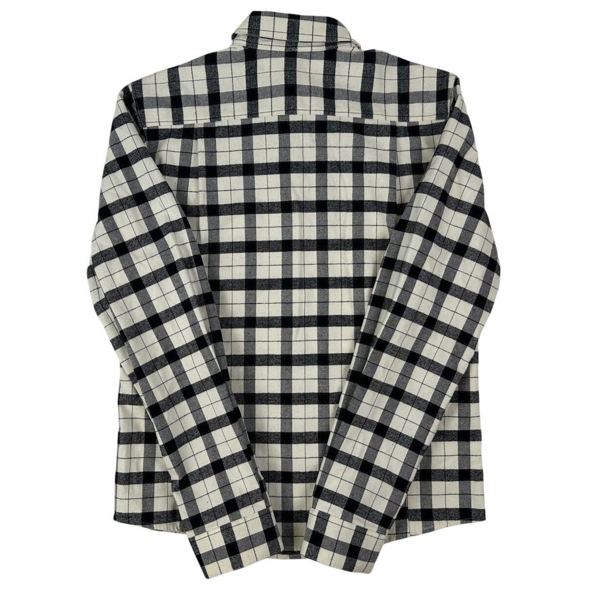 Filson Cream & Black Plaid Alaskan Guide Flannel Shirt Women's Sz S