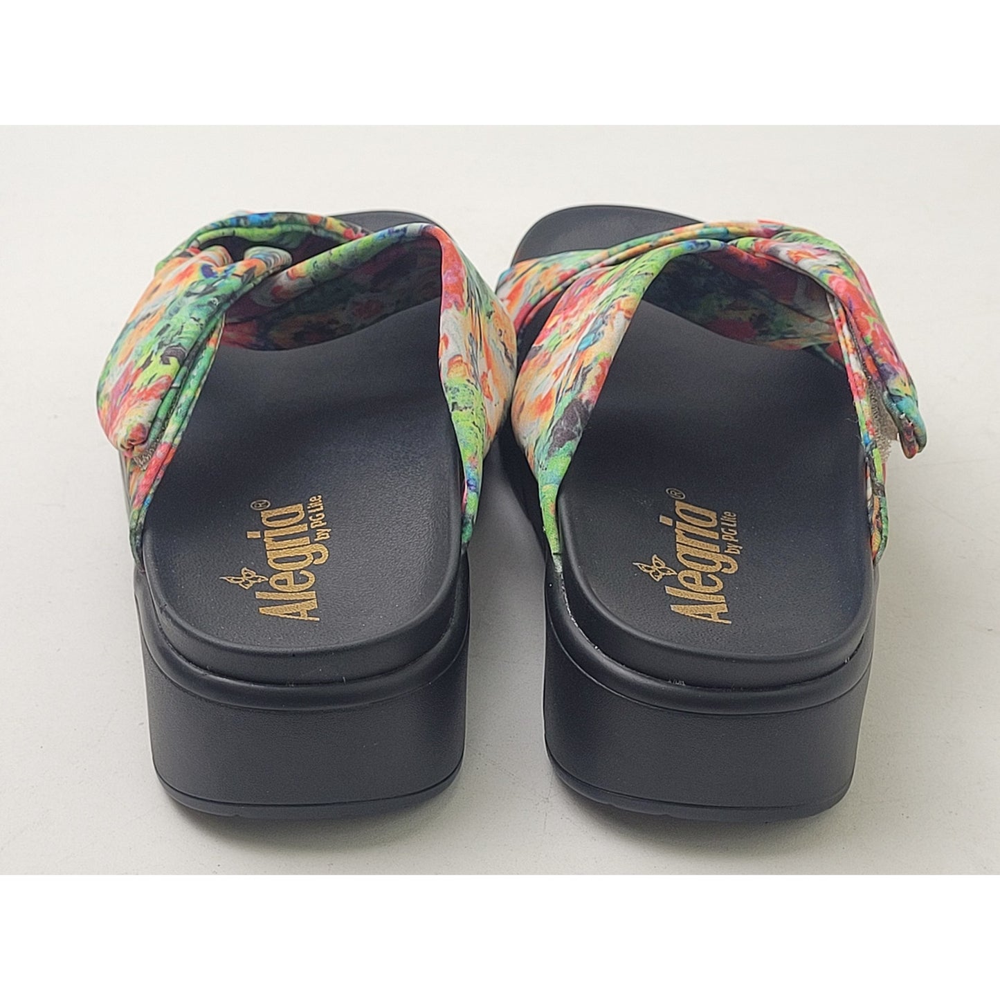 Alegria Mylee Sandal Colorful Floral & Black Women's Sz 36 (6)