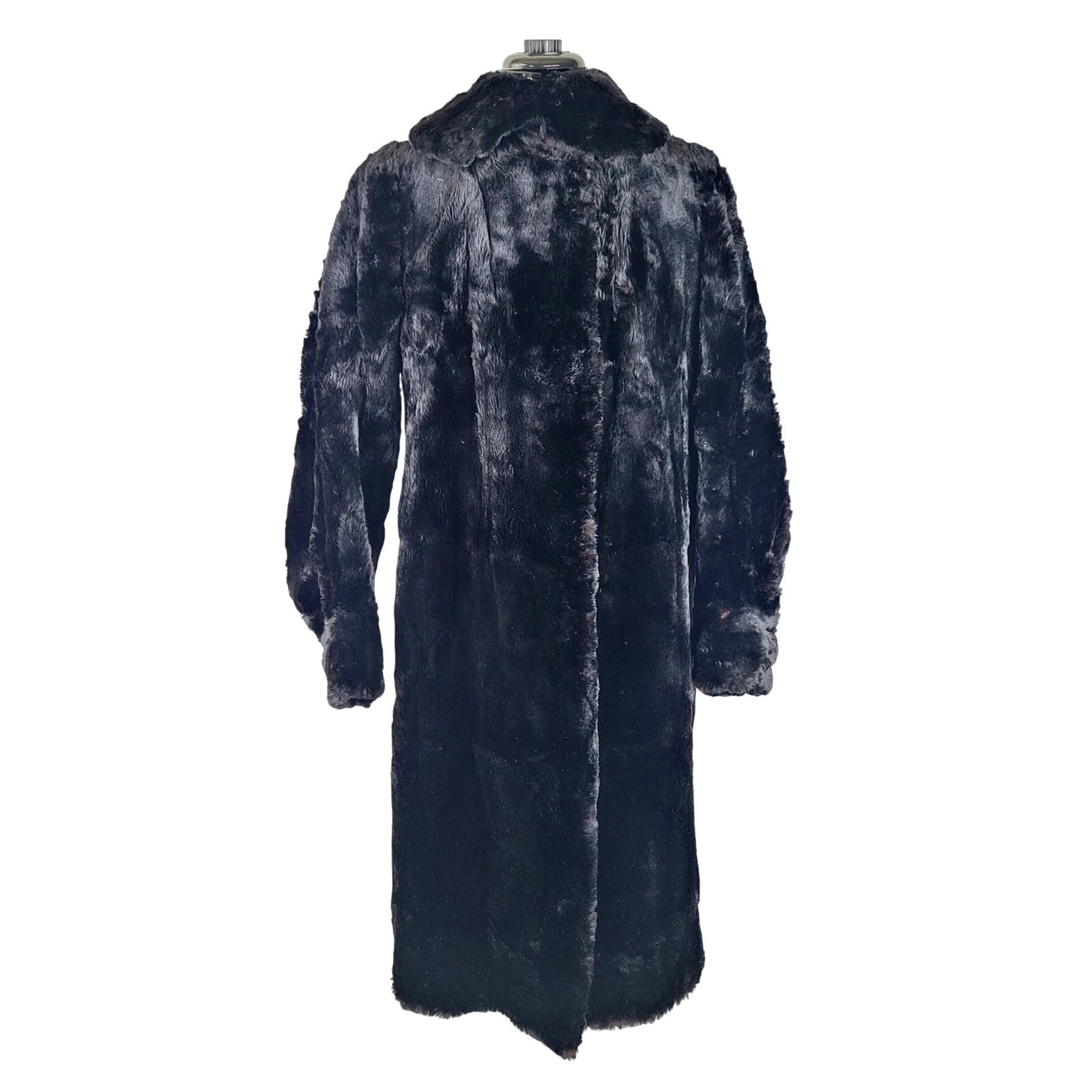 1920s-30s TA Chapman Co. Black Fur Coat Women's Sz XS EUC