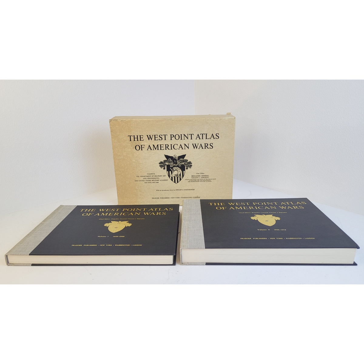 VTG The West Point Atlas of American Wars Volumes I & II Praeger Publishers 1972
