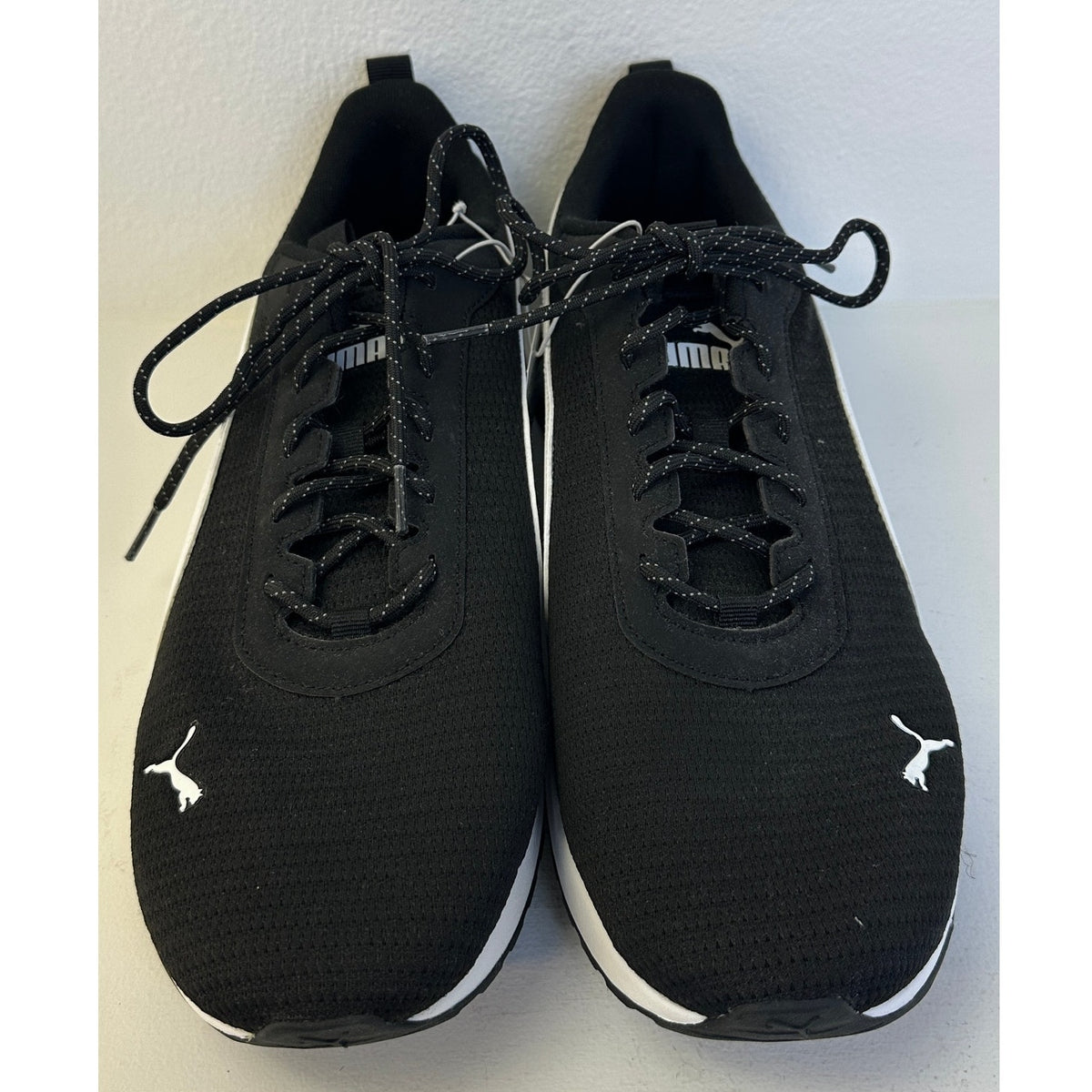 PUMA Zip C Black White Athletic Running Sneakers Men's Sz 12