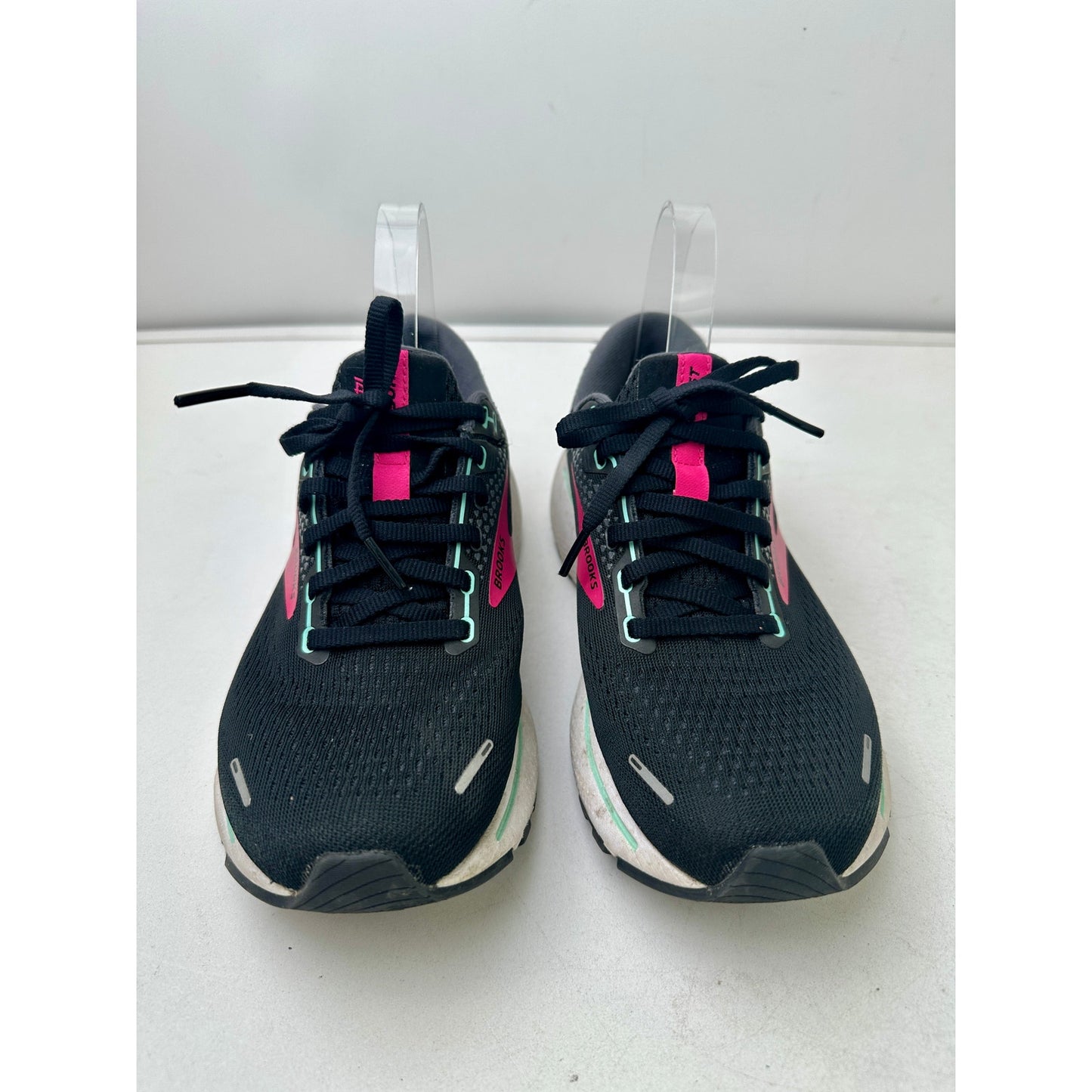 Brooks Ghost 14 Black/Pink/Yucca Sneakers Women's Sz 7.5