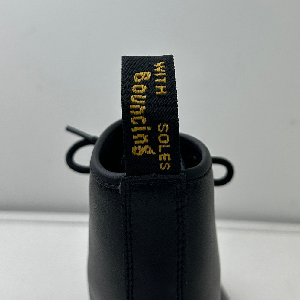 Dr. Martens Zavala Black Leather Combat Boots Women's Sz 8