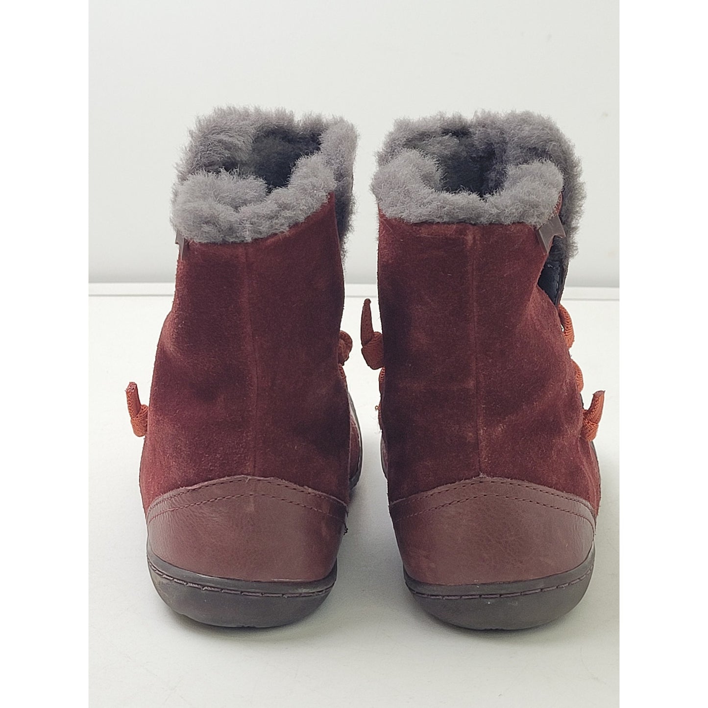 Camper Peu Red Suede Ankle Boots Women's Sz 36 US 5.5