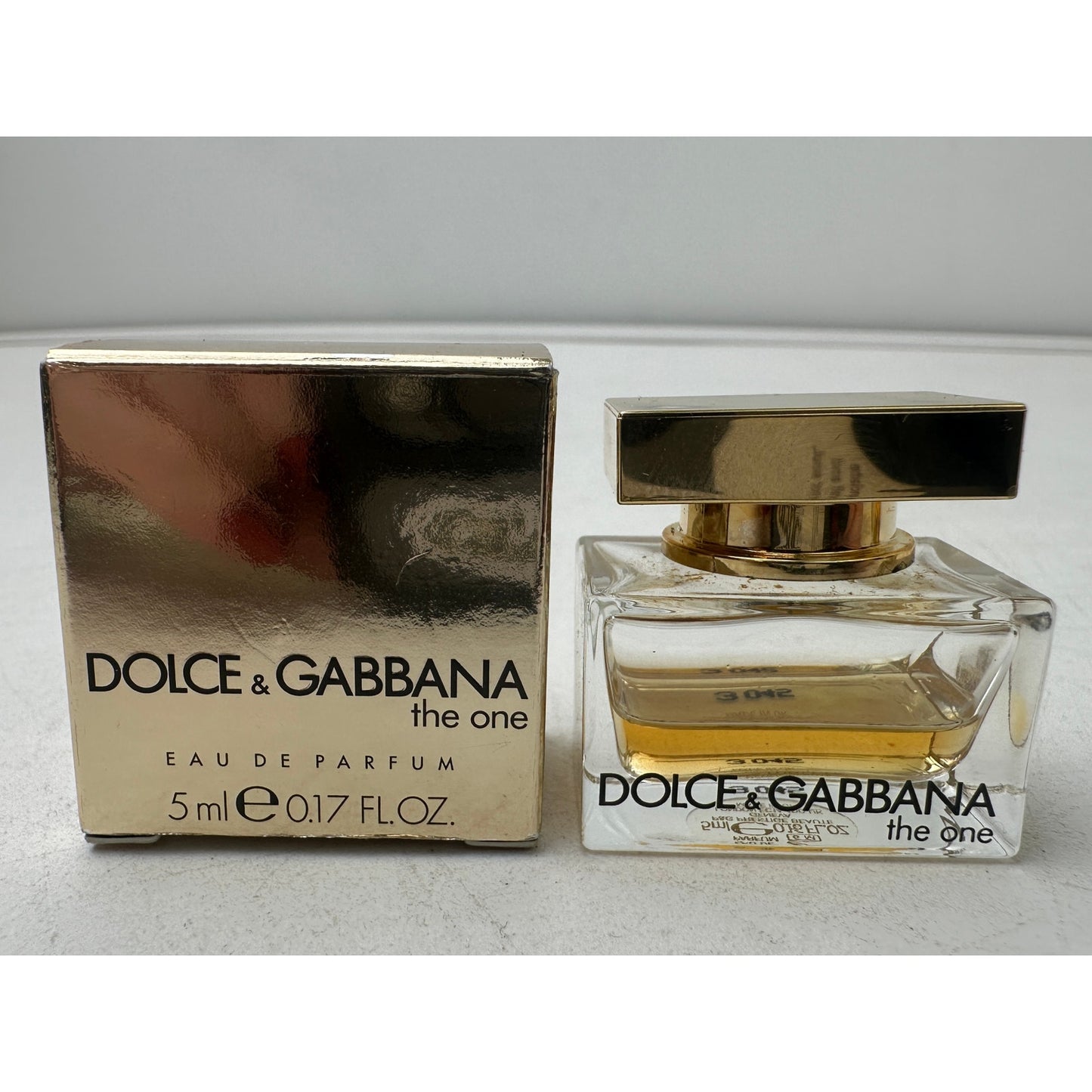Dolce & Gabbana The One Eau de Parfum 5 ml Miniature Splash Perfume Lot (Set of 2)