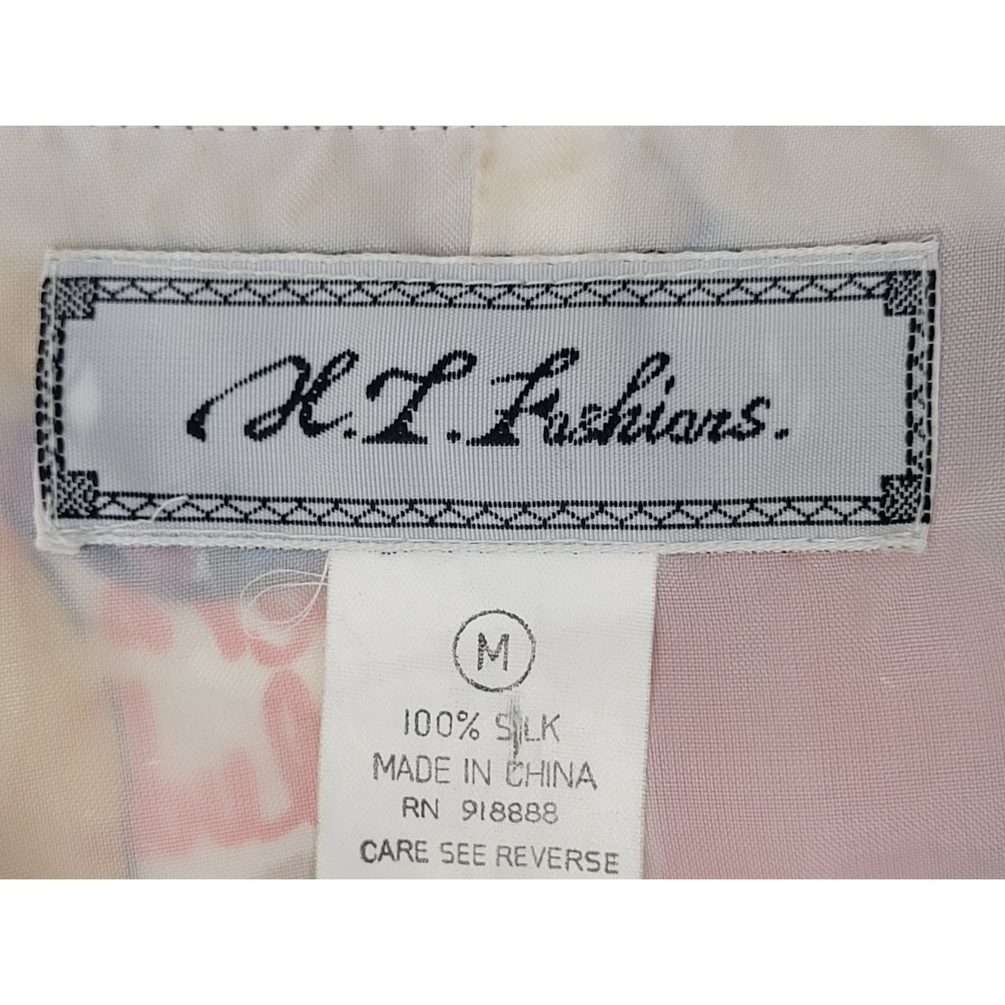 VTG 90s Silk Bomber Jacket Southwest Print Women's Sz M